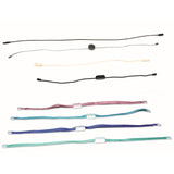 Hanging granules, leather tags, metal tags